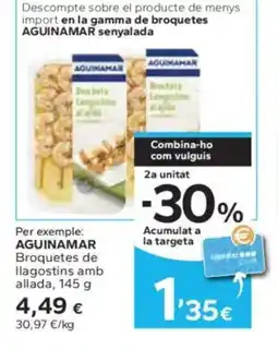 Caprabo AGUINAMAR Broquetes de llgostins amb allada oferta