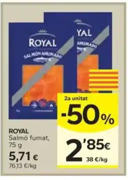 Caprabo ROYAL Salmó fumat oferta