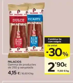 Caprabo PALACIOS Gamma de productes oferta