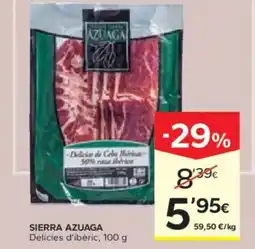 Caprabo SIERRA AZUAGA Delícies d'ibèric oferta