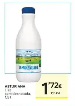 Caprabo ASTURIANA Llet semidesnatada oferta