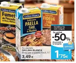 Caprabo GALLINA BLANCA Brou per a paella Fácil oferta