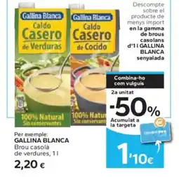 Caprabo GALLINA BLANCA Brou casolà de verdures oferta
