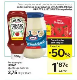 Caprabo HEINZ Quètxup oferta