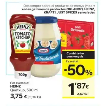 Caprabo HEINZ Quètxup oferta