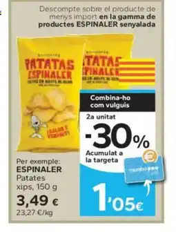 Caprabo ESPINALER Patates xips oferta