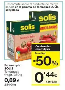 Caprabo SOLÍS Tomàquet fregit oferta