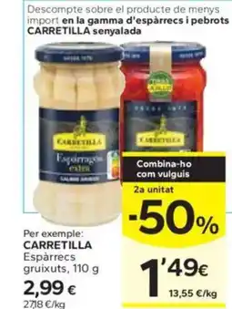 Caprabo CARRETILLA Espàrrecs gruixuts oferta