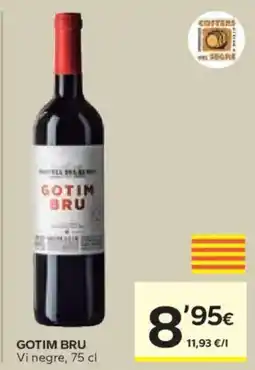Caprabo GOTIM BRU Vi negre oferta