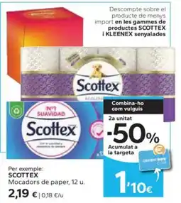 Caprabo SCOTTEX Mocadors de paper oferta