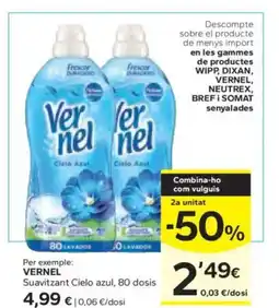 Caprabo VERNEL Suavitzant Cielo azul, 80 dosis oferta
