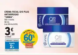 E.Leclerc UNNIA Crema facial q10 plus antiarrugas oferta