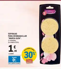 E.Leclerc MARCA GUÍA Esponjas para desmaquillar oferta