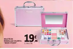 E.Leclerc Maletín de maquillaje colorful magic studio oferta