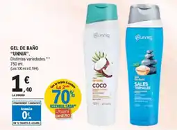 E.Leclerc UNNIA Gel de baño oferta
