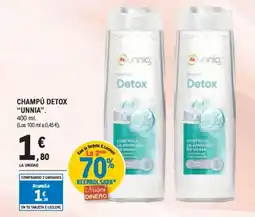 E.Leclerc UNNIA Champú detox oferta