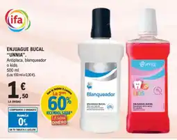 E.Leclerc UNNIA Enjuague bucal oferta