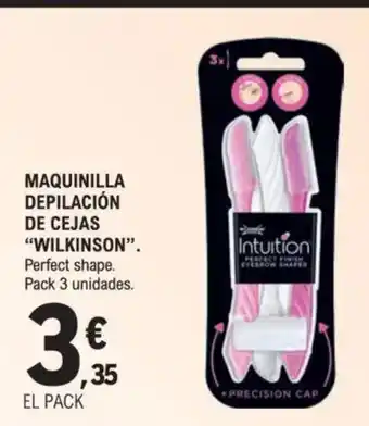 E.Leclerc WILKINSON Maquinilla depilación de cejas oferta