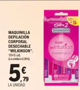E.Leclerc WILKINSON Maquinilla depilación corporal desechable oferta