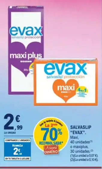 E.Leclerc EVAX Salvaslip oferta