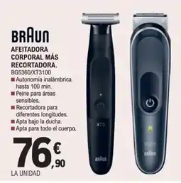 E.Leclerc BRAUN Afeitadora corporal mas recortadora oferta