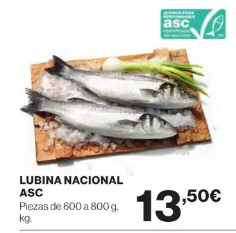Hipercor Lubina nacional oferta