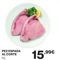 Hipercor Pez espada al corte oferta