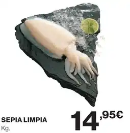 Hipercor Sepia limpia oferta