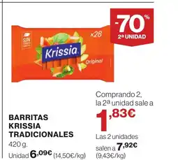 Hipercor Barritas krissia tradicionales oferta