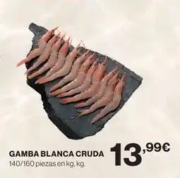 Hipercor Gamba blanca cruda oferta