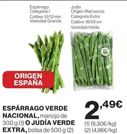 Hipercor Espárrago verde naciona oferta