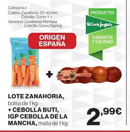 Hipercor Lote zanahoria oferta