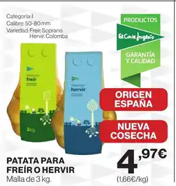 Hipercor Patata para freír o hervir oferta