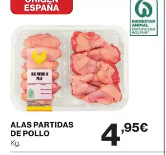 Hipercor Alas partidas de pollo oferta