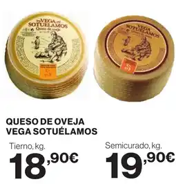 Hipercor VEGA SOTUÉLAMOS Queso de oveja oferta