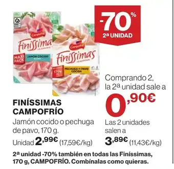 Hipercor CAMPOFRIO Finissimas oferta