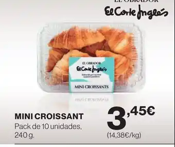 Hipercor Mini croissants oferta