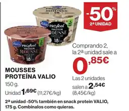 Hipercor VALIO Mousse proteina oferta
