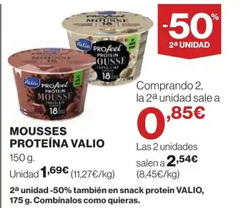 Hipercor VALIO Mousse proteina oferta