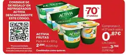 Hipercor ACTIVIA Frutas oferta