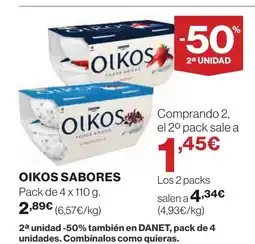 Hipercor OIKOS sabores oferta