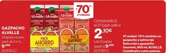 Hipercor ALVALLE Gazpacho oferta
