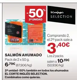 Hipercor Salmón ahumado oferta