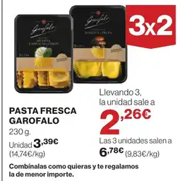 Hipercor GAROFALO Pasta fresca oferta
