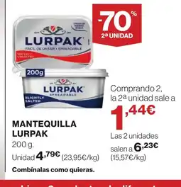 Hipercor LURPAK Mantequilla oferta