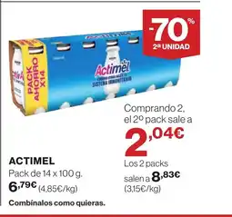 Hipercor ACTIMEL oferta