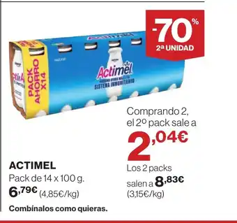 Hipercor ACTIMEL oferta