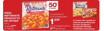 Hipercor DR OETKER Pizza ristorante prosciutto oferta