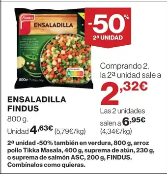Hipercor FINDUS Ensaladilla oferta