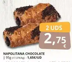 Supermercados MAS Napolitana chocolate oferta